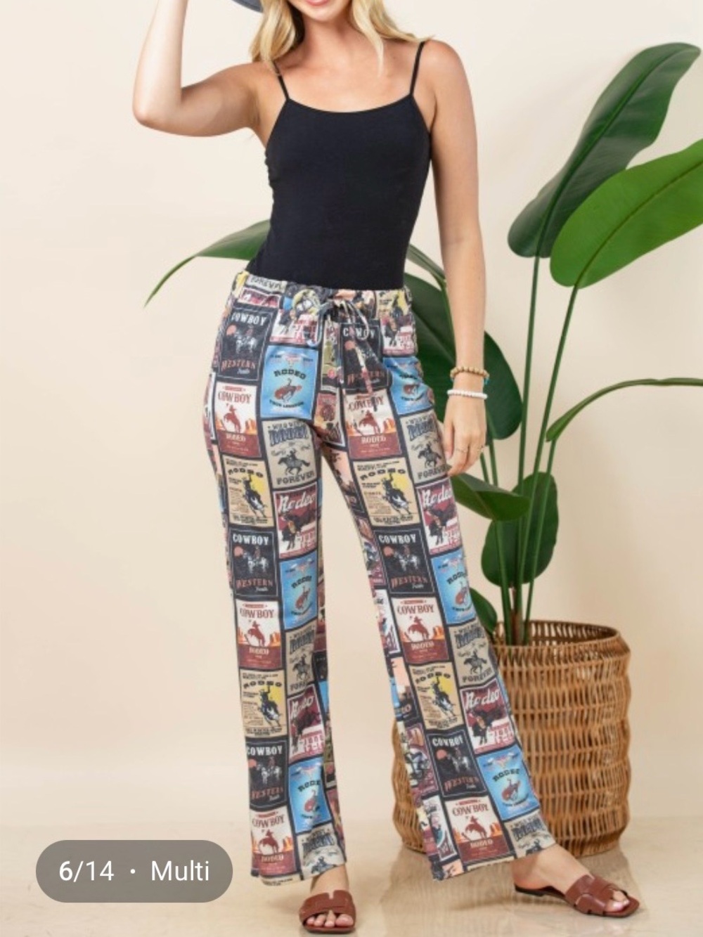 Blue Rodeo Knit Pants - Picture 2 of 10